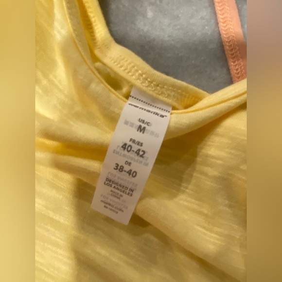 NWT Marika Size M Yellow Criss Cross Open Back Strap Scoop Neck Tank Top - Picture 11 of 12